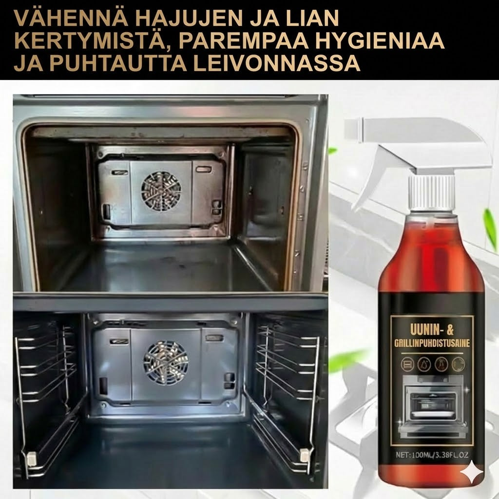 Uunin ja grillin puhdistussuihke