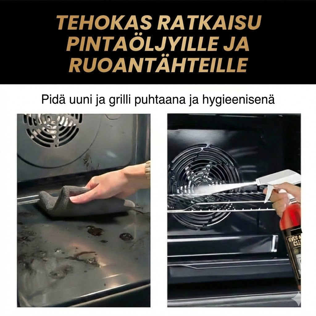 Uunin ja grillin puhdistussuihke