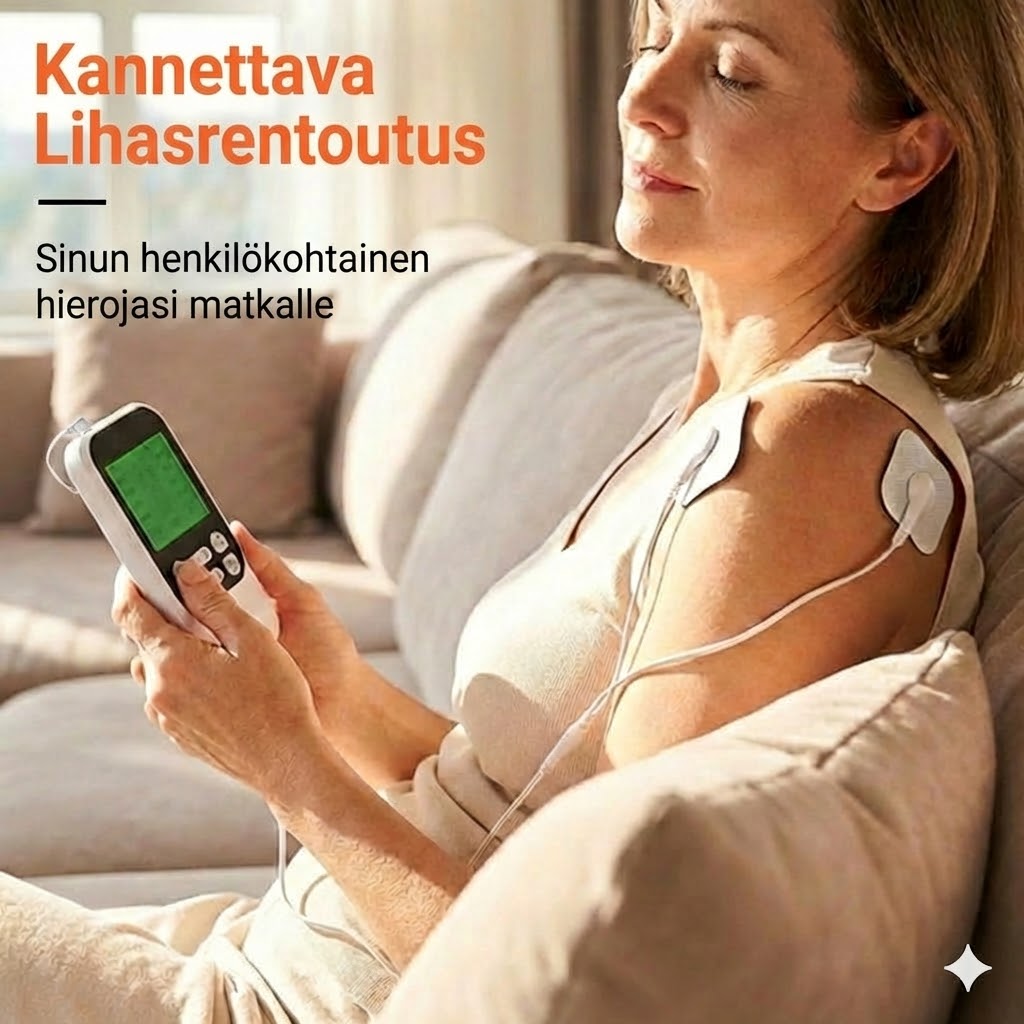Kannettava Kaksikanavainen TENS-Lihasstimulaattori