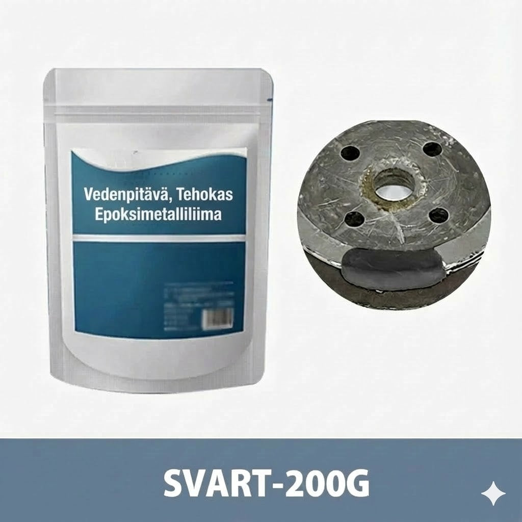 Erittäin vahva metalliepoksi (iskunkestävä)