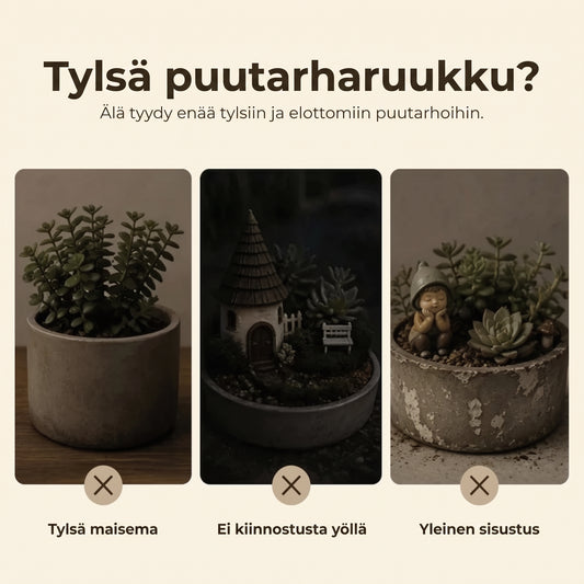 Valaisevien minikasvil lyhtyjen 7 kappaleen setti