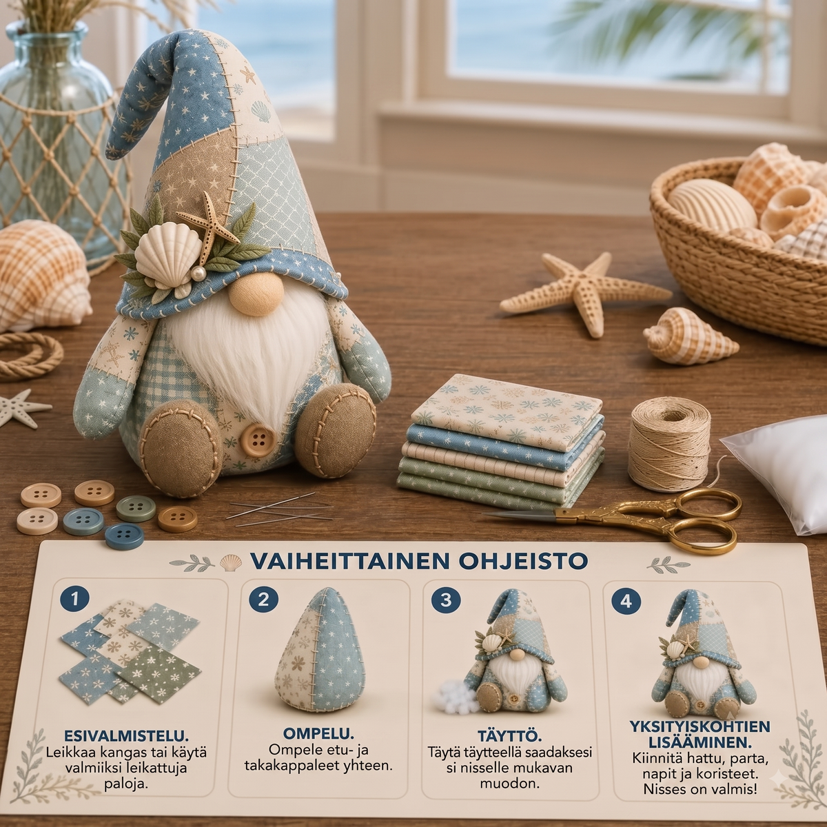Aloittelijoiden tonttuompelupaketti