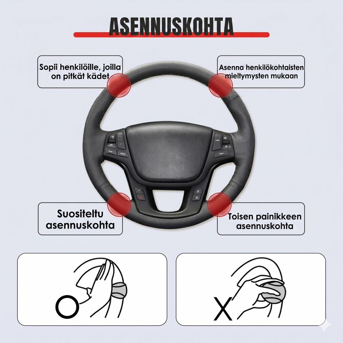Liukumaton silikonikahva