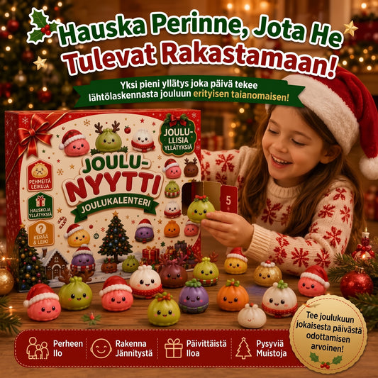 Dumpling squishy -adventtikalenteri