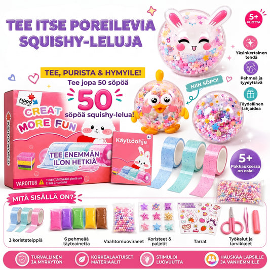 DIY Bubble Squishies askartelusetti 41 osaa