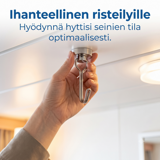 Sarja 2 magneettista kääntyvää koukkua