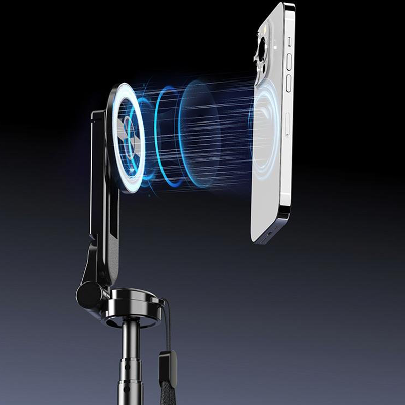 4-in-1 Magneettinen selfiekeppi 360 asteen kääntömahdollisuudella
