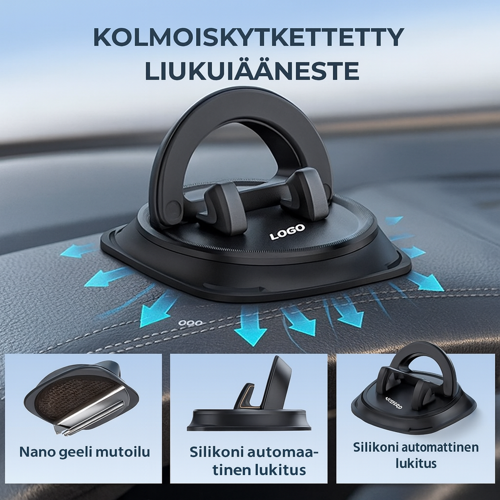 Kojelaudan navigointipuhelimen pidike
