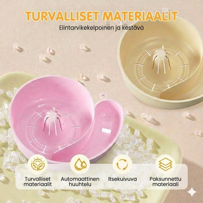 Automaattinen hedelmien ja vihannesten pesu- ja valutuskori