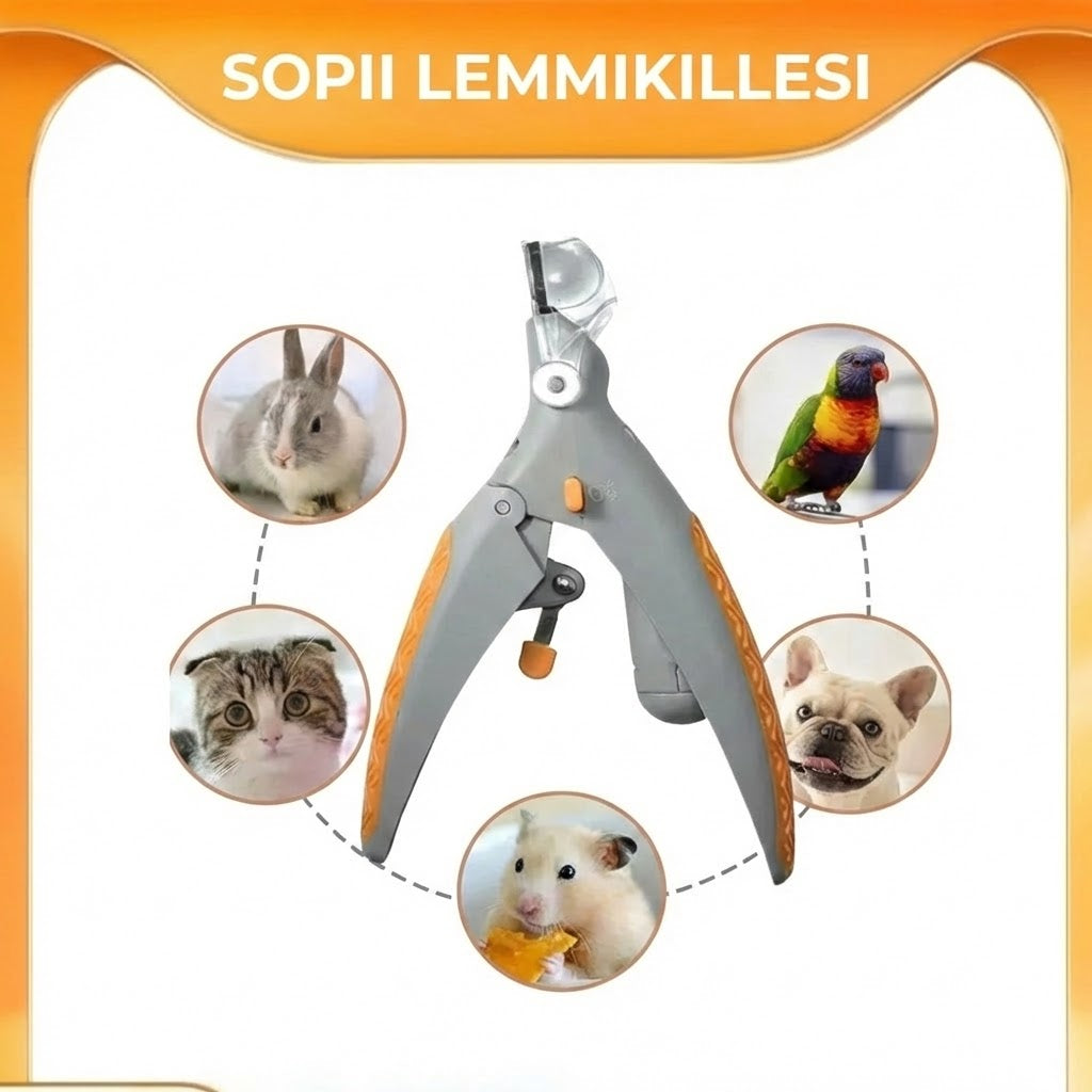 Lemmikkien LED-kynsileikkuri