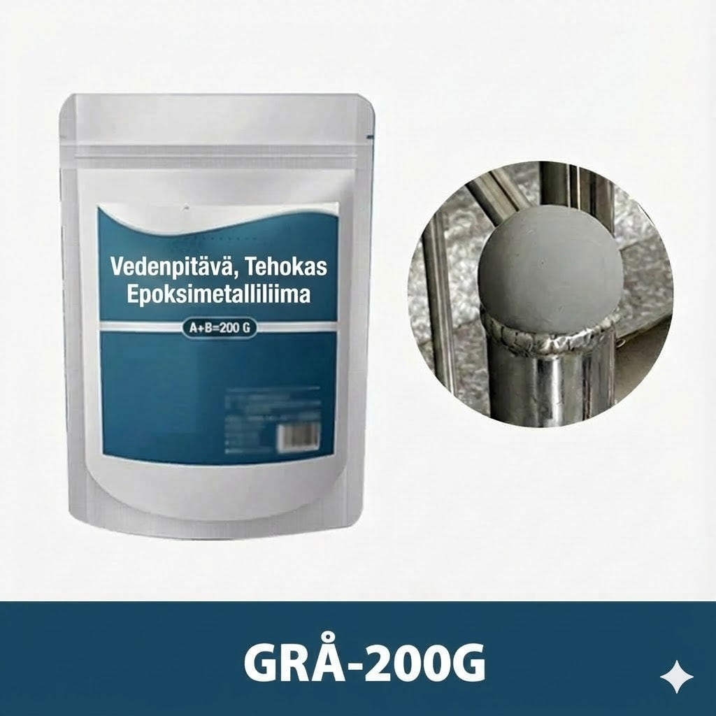 Erittäin vahva metalliepoksi (iskunkestävä)