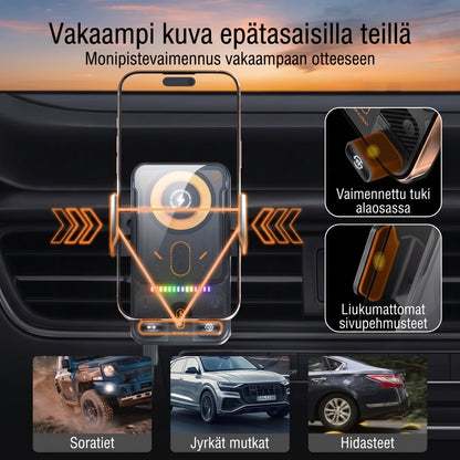 Langaton autopuhelinteline lataustoiminnolla
