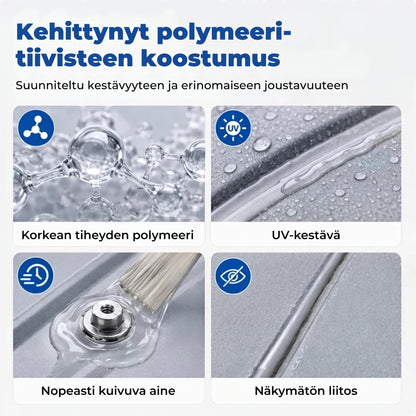 Läpinäkyvä vedenpitävä katon tiivistysmassa siveltimellä