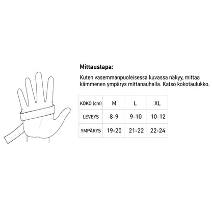 Lämpöhanskat 3M Thinsulate eristyksellä