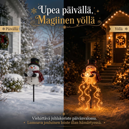 Snowman Magic Fountain LED-puutarhavalaisin