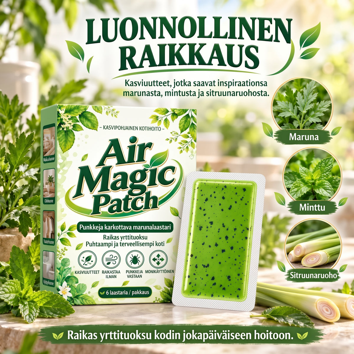 Pujolaastarit pölypunkkeja vastaan 6 kappaletta