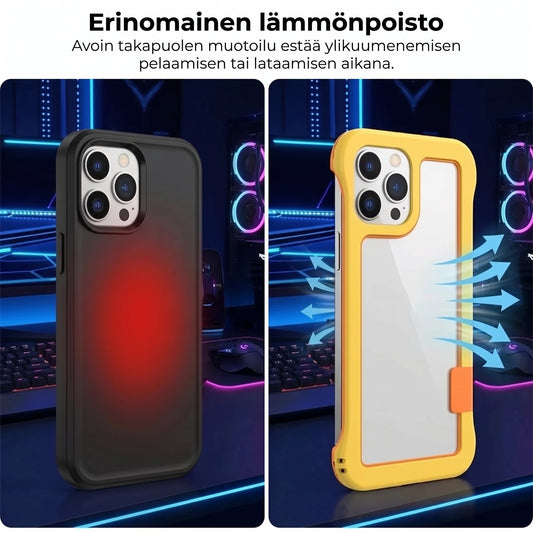 iPhone-puskurikuori lämmönpoistolla