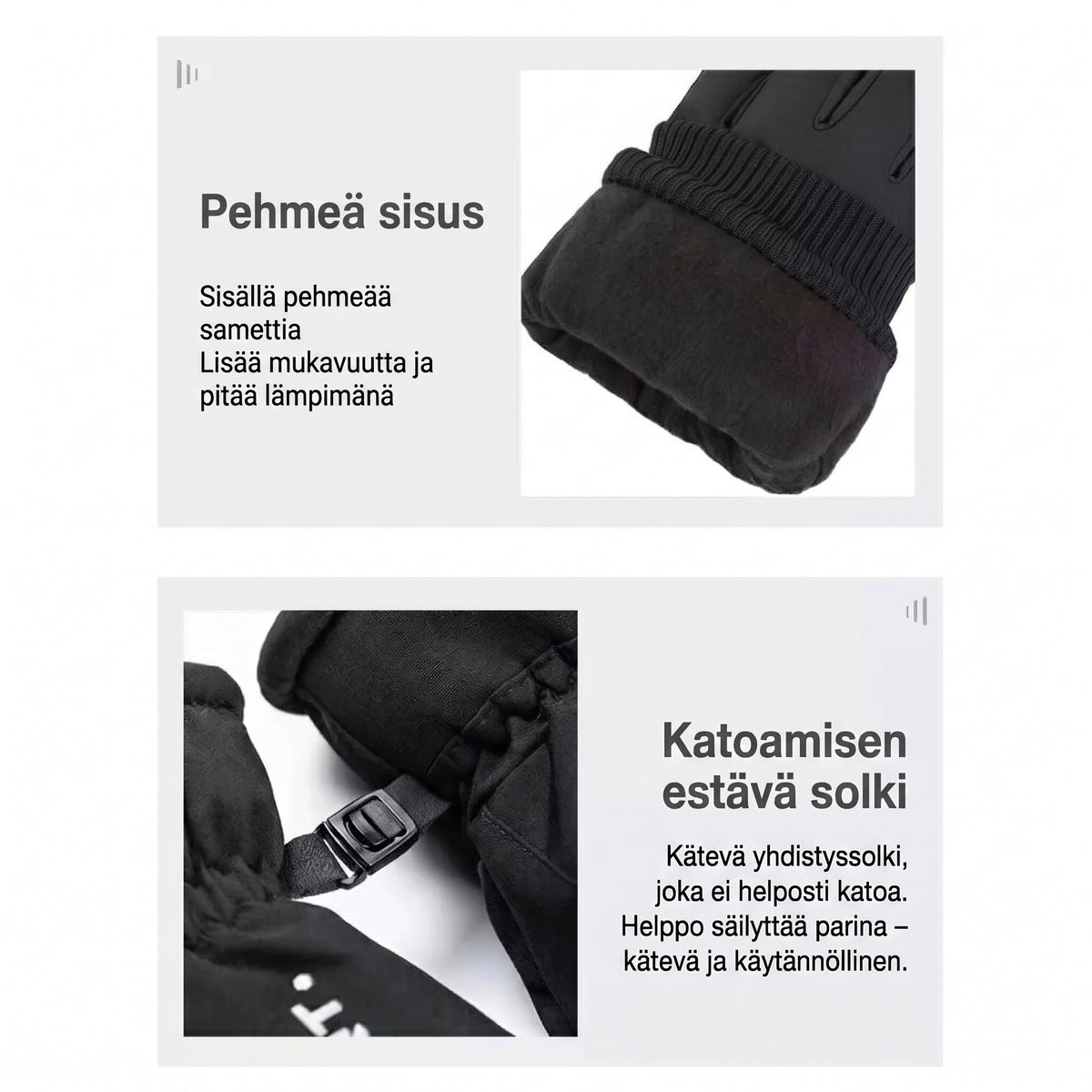 Lämpöhanskat 3M Thinsulate eristyksellä