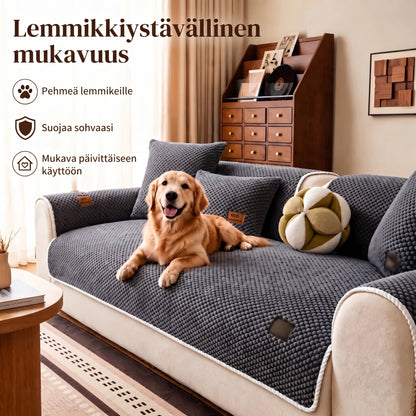 Paksunnettu liukumaton sohvanpäällinen lemmikeille