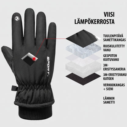 Lämpöhanskat 3M Thinsulate eristyksellä