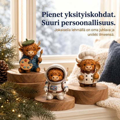 Nelipäiväinen skotlantilainen ylämaankarja-adventtikalenteri