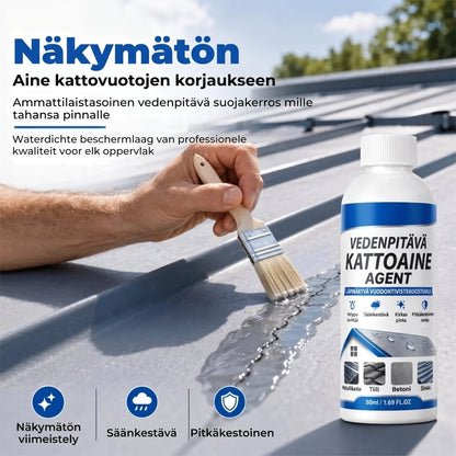 Läpinäkyvä vedenpitävä katon tiivistysmassa siveltimellä