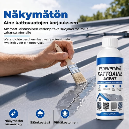 Läpinäkyvä vedenpitävä katon tiivistysmassa siveltimellä