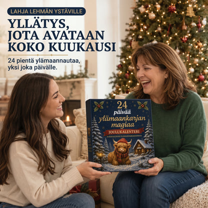 Nelipäiväinen skotlantilainen ylämaankarja-adventtikalenteri