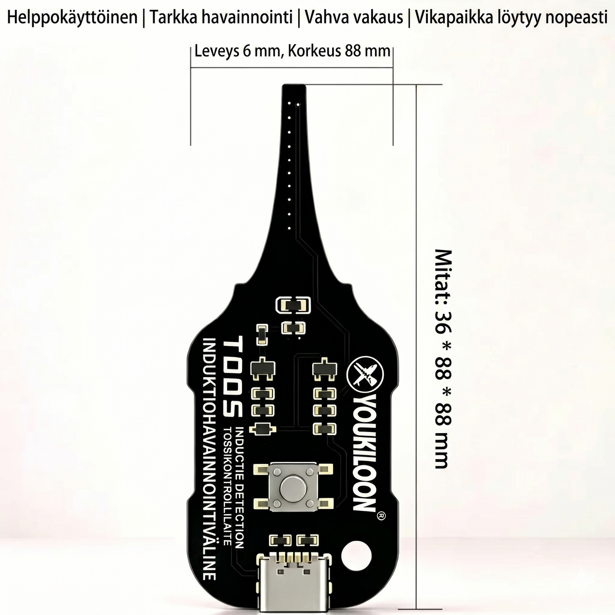 Piirissä testattava kelatesteri