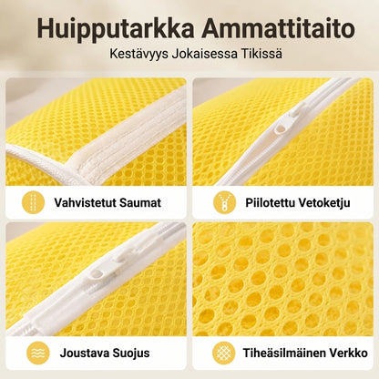 Verkkokankainen kenkien pesupussi pesukoneeseen