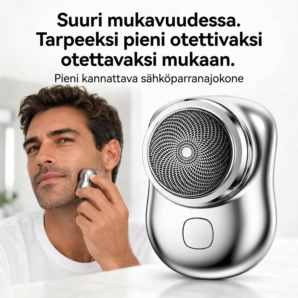 USB-ladattava mini-parranajokone