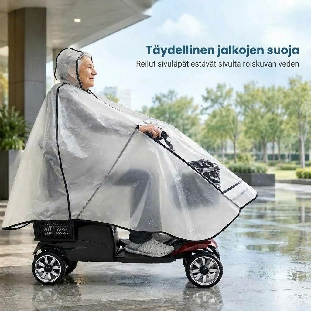 Erittäin suuri vedenpitävä PVC-sadesuoja sähköskoottereihin