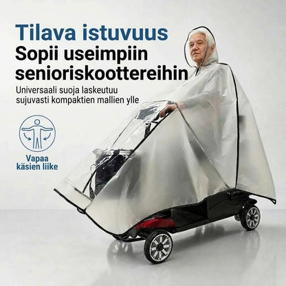 Erittäin suuri vedenpitävä PVC-sadesuoja sähköskoottereihin