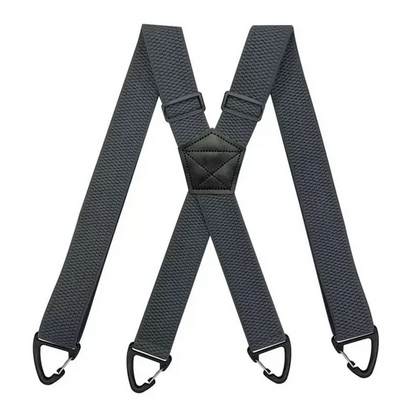 Joustava miesten ulkoiluvyö karabiinilukolla 3,8 cm