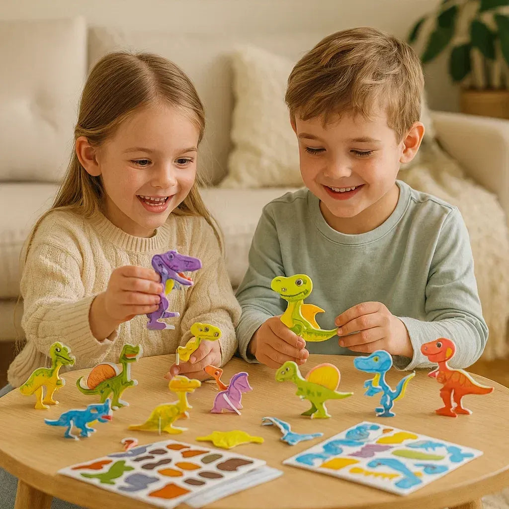 3D-palapelisarja sarjakuvahahmoilla lapsille