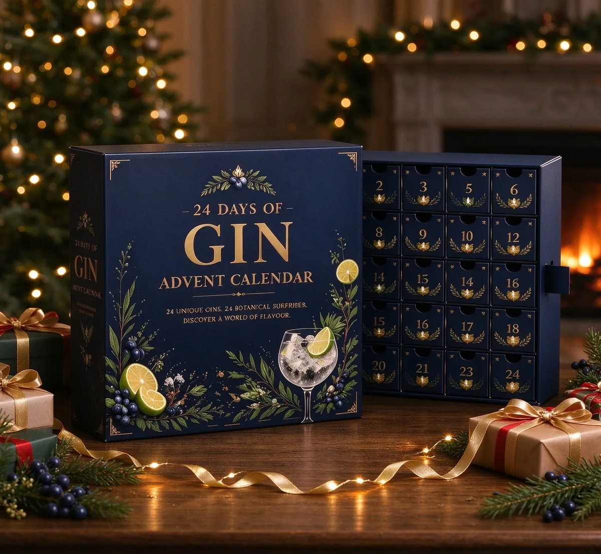 Gin-joulukalenteri 2026 24 minipullolla