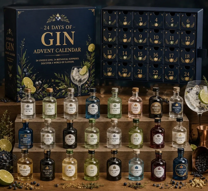 Gin-joulukalenteri 2026 24 minipullolla