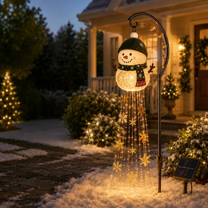 Snowman Magic Fountain LED-puutarhavalaisin
