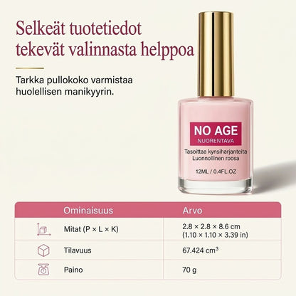 Kynsien juonteita tasoittava lakka luonnollisella kiillolla