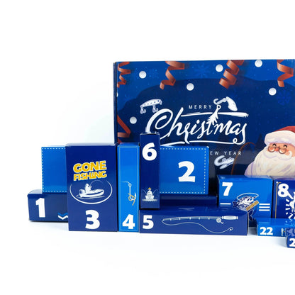 Suuri kalastusaiheinen adventtikalenteri jouluksi