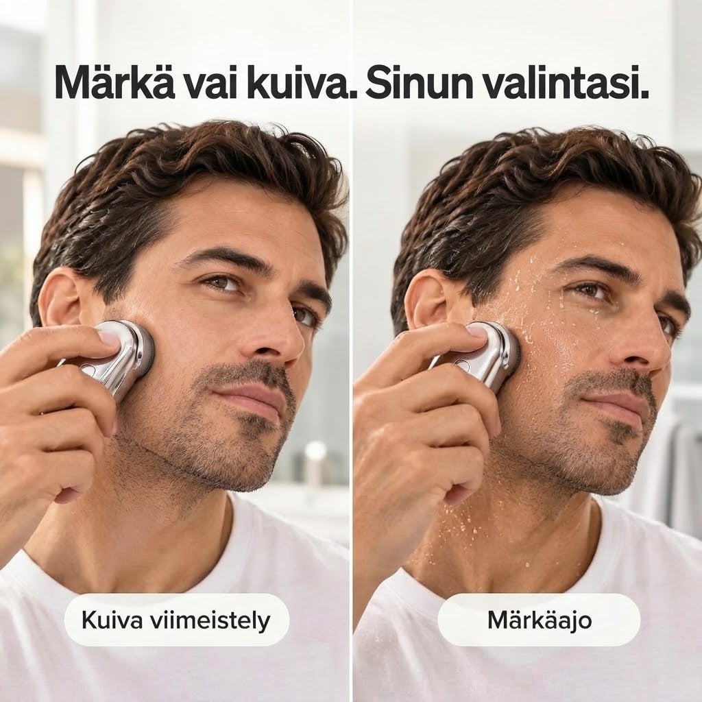 USB-ladattava mini-parranajokone