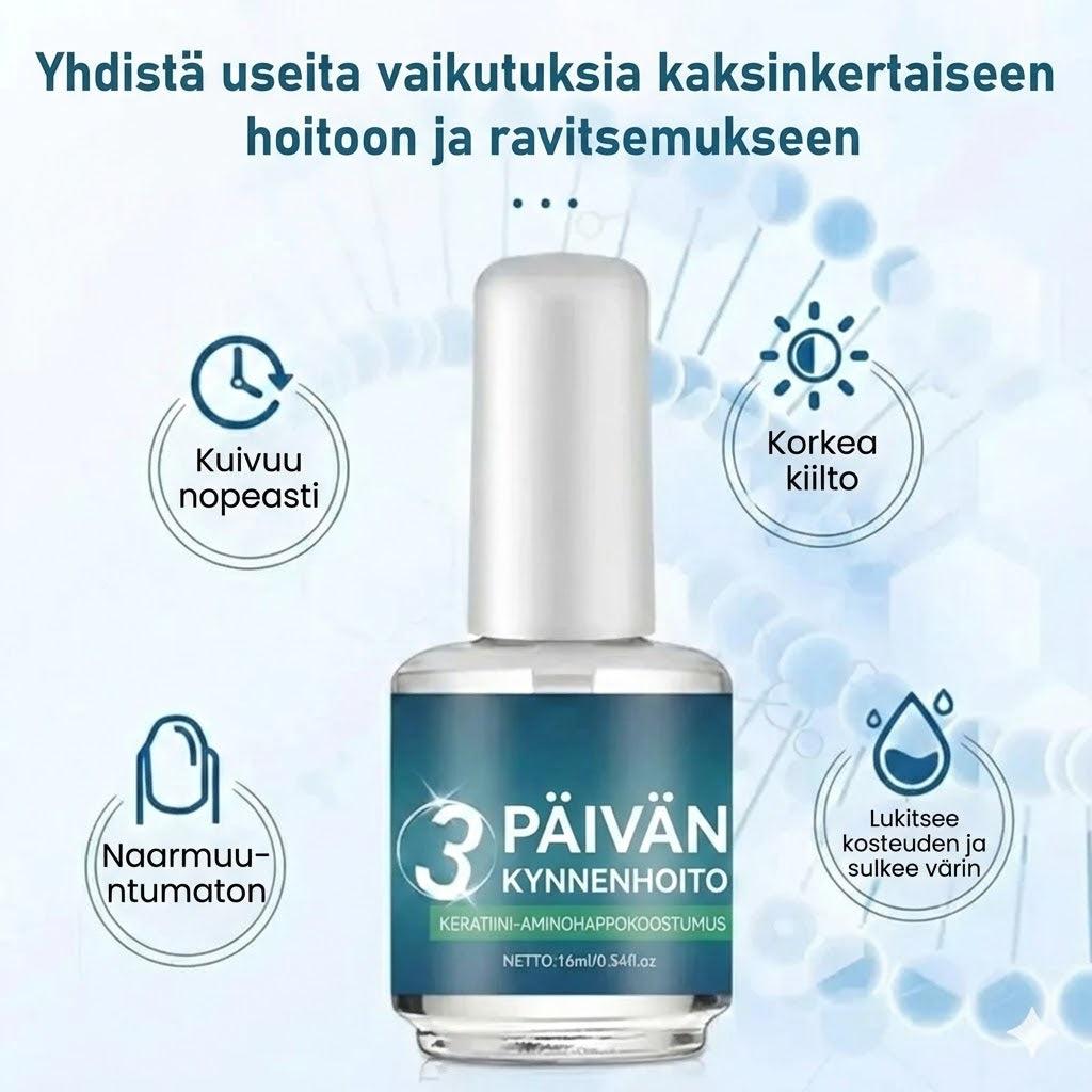 Korkeakiiltoinen nopeasti kuivuva kynsiöljy