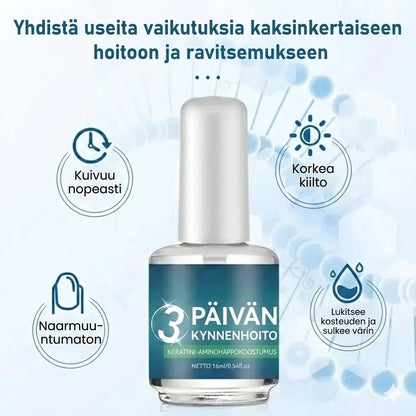 Korkeakiiltoinen nopeasti kuivuva kynsiöljy